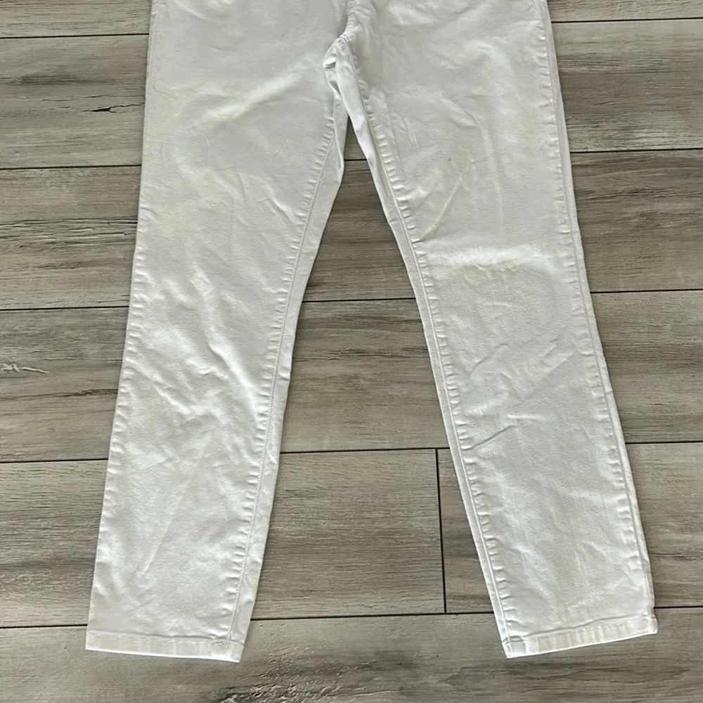 Eileen Fisher size 4 white skinny jeans organic cotton